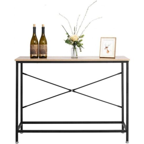 Entry Side Table - Oak/Black - Lot 233