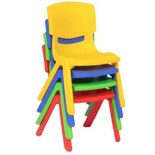 Kids Plastic Play Room Chairs, Set of 4 - Lot 1202