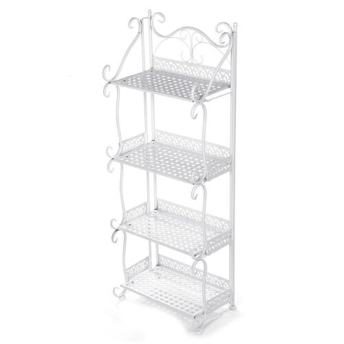 Metal Storage Shelf - White - Lot 1182