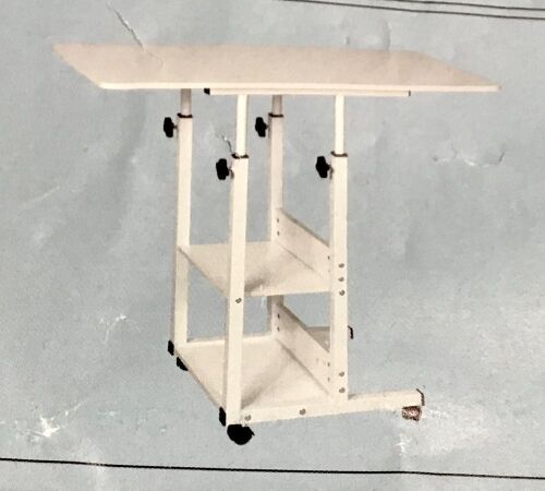 Rolling Computer Desk - White - Lot 137