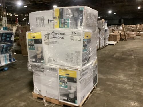 Pallet of Uninspected Toilets - May Be Incomplete or Broken, For Parts or Repair  - Lot 777