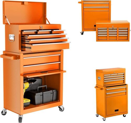 Rolling Tool Chest - Orange - Lot 82