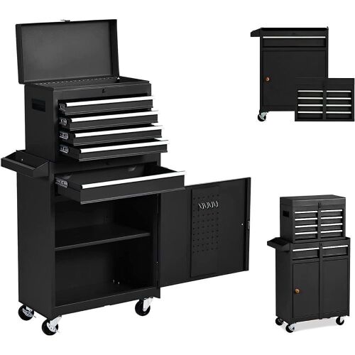 Rolling Tool Chest - Black - Lot 70