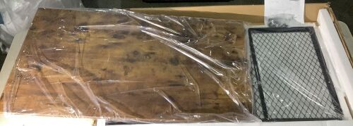 24"x42" Table with Wire Grate Storage Beneath - Lot 90