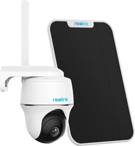Reolink 4G LTE Cellular Security Camera Outdoor, Pan Tilt, Wireless Solar Powered, 2K HD Night Vision, 2-Way Talk, Smart Person/Vehicle Detection, No WiFi, Go PT with Solar Panel  - Lot 593