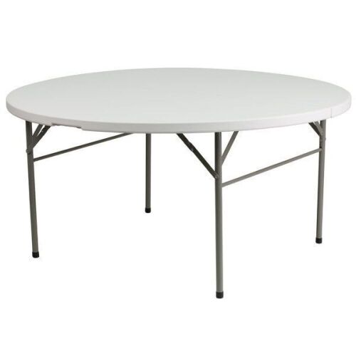 60" Round Folding Plastic Table - Lot 205