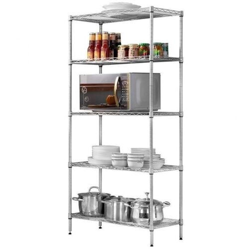 5 Tier Wire Storage Rack Organizer  - Lot 354