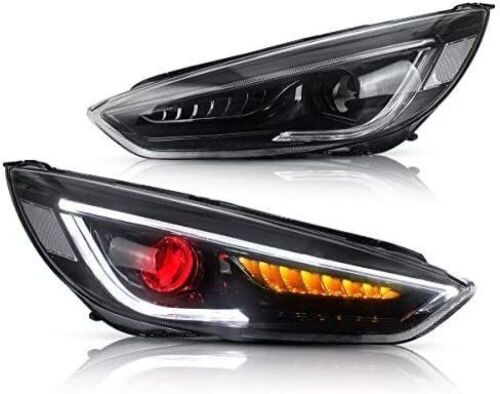 LED Projector Headlights Assembly for 2015-2018 Ford Focus - Lot 224