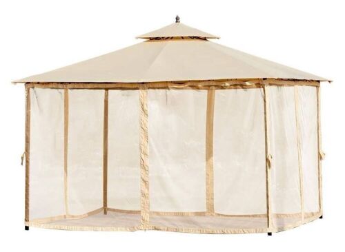 10'x12' Outdoor Canopy Gazebo - Cream - Lot 18