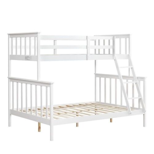 Twin Over Bunk Bed - Full Size, White - Lot 45