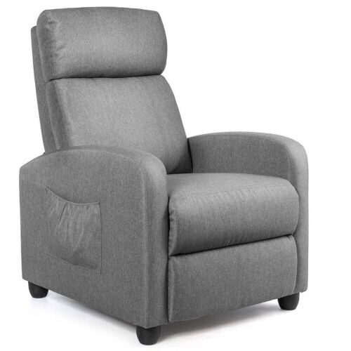 Pu Leather Massage Recliner Chair with Footrest - Lot 525