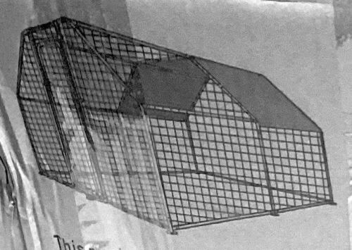 Chicken Coop with Roof - Silver - Lot 393