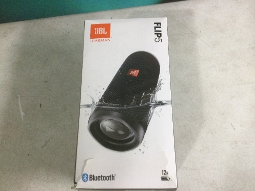 JBL FLIP 5 Portable Waterproof Bluetooth Speaker - E-Comm Return, Appears New, Powers On Not Tested Further, No Accessories - Lot 254