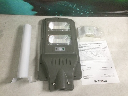 Werise LED Solar Street Light - New, Tested/Works - Lot 567