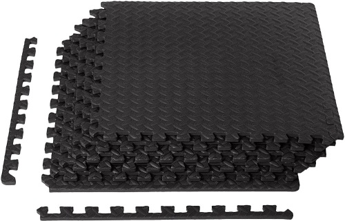 Amazon Basics Foam Interlocking Exercise Gym Floor Mat Tiles, Pack of 6 - New  - Lot 685