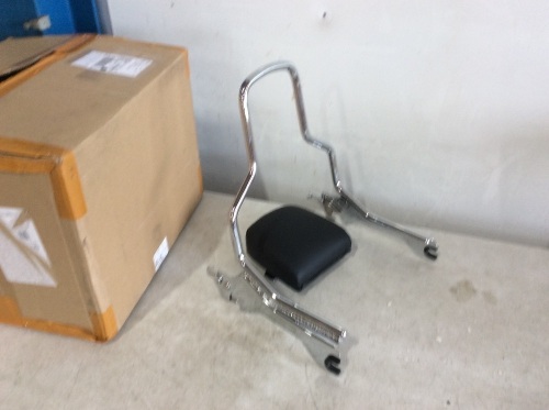 Sissy Bar with Backrest, Unknown Fitment - Appears New  - Lot 757