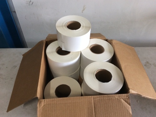 Case of 4" x 6" Labels, 8 Rolls - Appear New - Lot 774