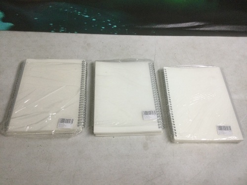 Lot of (6) Spiral Notebooks, Double Blank - Appear New - Lot 925