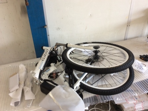 Cliensy Folding Electric Bike, No Charger/Battery - Appears New  - Lot 846