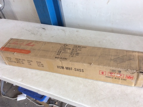 Rosi & Matt Metal Bed Frame, Silver - Appears New  - Lot 854