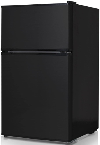 Keystone KSTRC312CB Compact 2-Door Refrigerator/Freezer, 3.1 Cubic Feet, Black - Appears New  - Lot 142