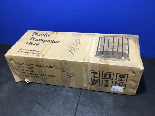 Doufit Indoor Kids Trampoline with Net - Unknown Condition - Lot 627