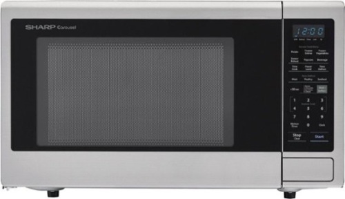 Sharp Carousel 2.2 Cu. Ft. Microwave with Sensor Cooking, Stainless steel - Appears New  - Lot 91