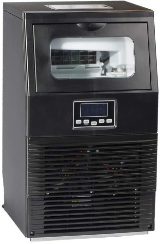 Smad Undercounter Ice Maker Machine, Manual & Automatic Water Supply, 11~20 Minutes per Cycle, 88 lbs Ice in 24 h, Storing Ice 8.8 lbs, Black - Appears New   - Lot 119