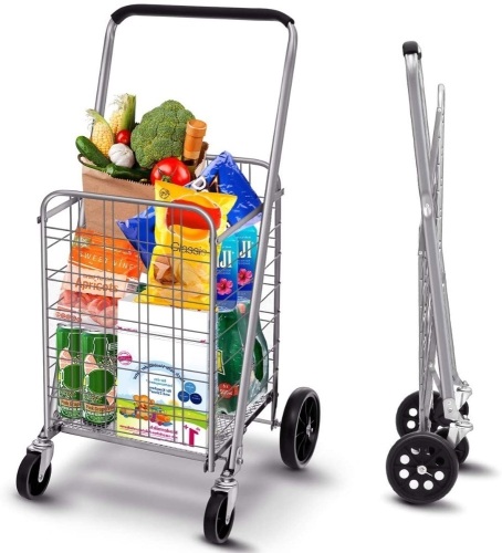 TOOCA Flat Folding Cart with 360° Rolling Swivel Wheels - Appears New  - Lot 614