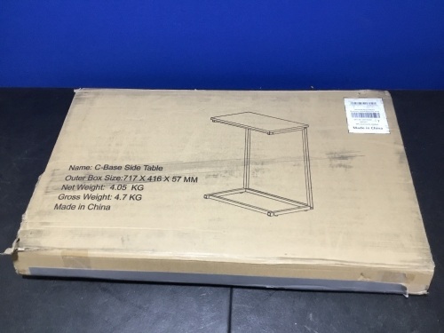 C-Base Side Table - Appears New  - Lot 1069