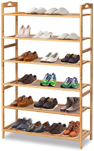 Tooca 6 Tier Bamboo Rack - Appears New - Lot 1109