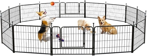 TOOCA Dog Pen 16 Panels 24" Exercise Pen for Dogs - Appears New  - Lot 447