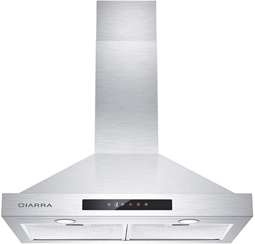 CIARRA CAS75308 30" Stainless Steel Vent Hood with 3 Speed Exhaust Fan - Appears New - Lot 507