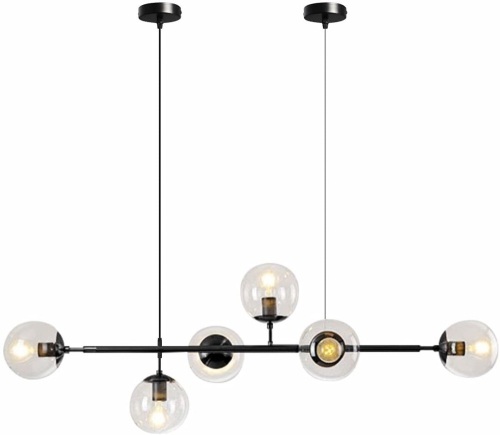 Modo Lighting Mid-Century 6 Light Glass Globes Sputnik Pendant Lamp - Appears New - Lot 923