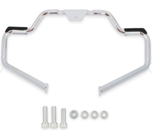 WeiSen Chrome Mustache Engine Guard Frame Highway Crash Bar Compatible with Harley Softail Heritage Fat Boy FXBR FXFB FLHC FXLR FLFB 2018-2021 - Appears New - Lot 1154