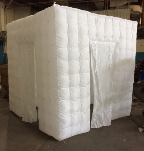 8' Inflatable LED Photo Booth Tent with 2 Doors - E-Comm Return, Outside is Dirty from Testing - Lot 813