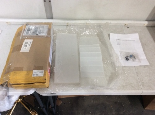 Acrylic Locking Display Cabinet with 3 Shelves 6" x 6" x 16" - E-Comm Return, Appears New - Lot 763