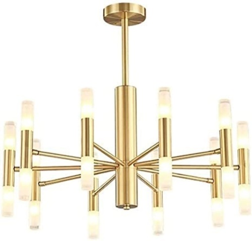 BOKT Post Modern 20-Light Flush Mount Chandelier with Frosted Glass Shades - Appears New  - Lot 751