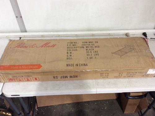 Metal Bed Frame - Unknown Condition  - Lot 816