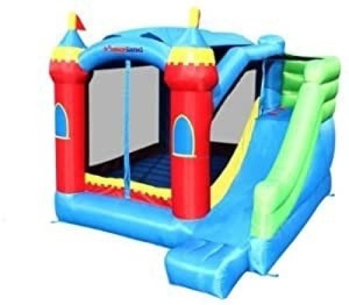 Bounceland Royal Palace Inflatable Bounce House 13' x 12' x 9' with Blower - Appears New in Damaged Box, Untested - Lot 82