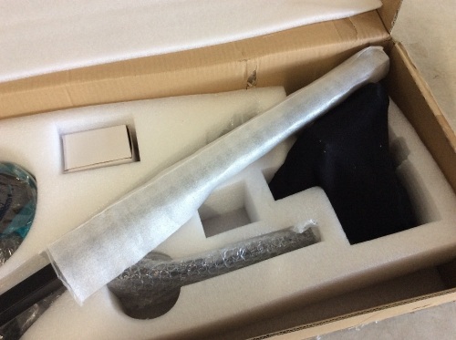 Matte Black Shower Faucet Set 8" Rainfall with Hand Sprayer - Appears New  - Lot 308