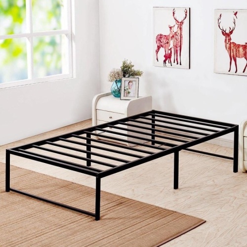 VECELO Metal Bed Frame Platform, Metal Slat Support, Twin - Appears New  - Lot 200