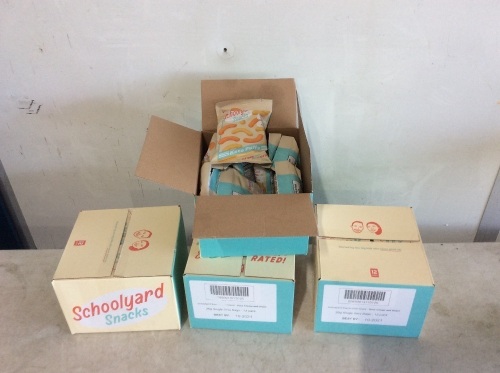 Lot of (4) Cases of Schoolyard Snacks Keto Cheddar Cheese Puffs - Appear New - Lot 401
