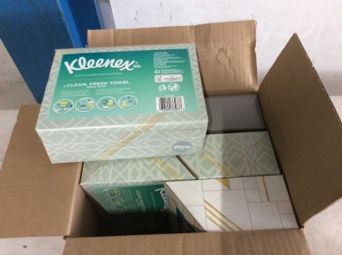 Case of (6) Kleenex Hand Towels, Single-Use Disposable Paper Towels, 60 Towels - New - Lot 405