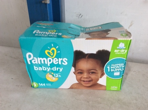 Pampers Baby-Dry Diapers, Size 6, 144 ct - New in Damaged Box - Lot 787