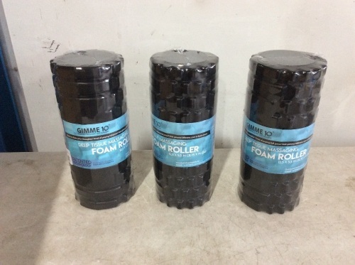 Lot of (3) Gimme 10 Foam Rollers - New - Lot 798