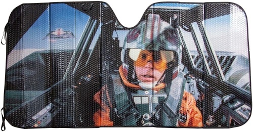 Star Wars Luke Speeder Accordian Sun Shade - Appears New - Lot 844