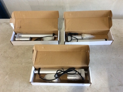 Lot of (3) VEVOR Linear Actuator 8" 12V DC with Mounting Brackets - Appear New  - Lot 391