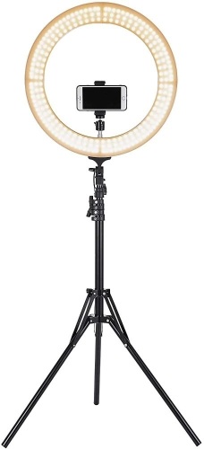 VEVOR LED Dimmable Ring Light 19" with Stand - Appears New  - Lot 672