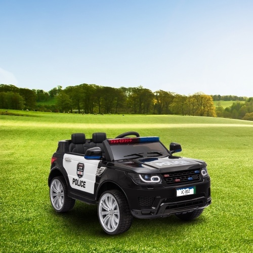 LEADZM JC002 Electric Ride On Police Car, LED Flashing Light, 12V Rechargeable Battery - Appears New   - Lot 107